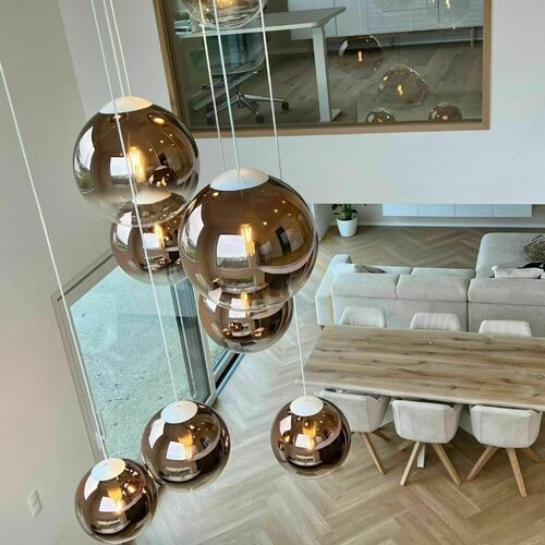 Jelölje be Csillár s.luce Orb üveg aranysárga 20 cm E27 dimmelhető