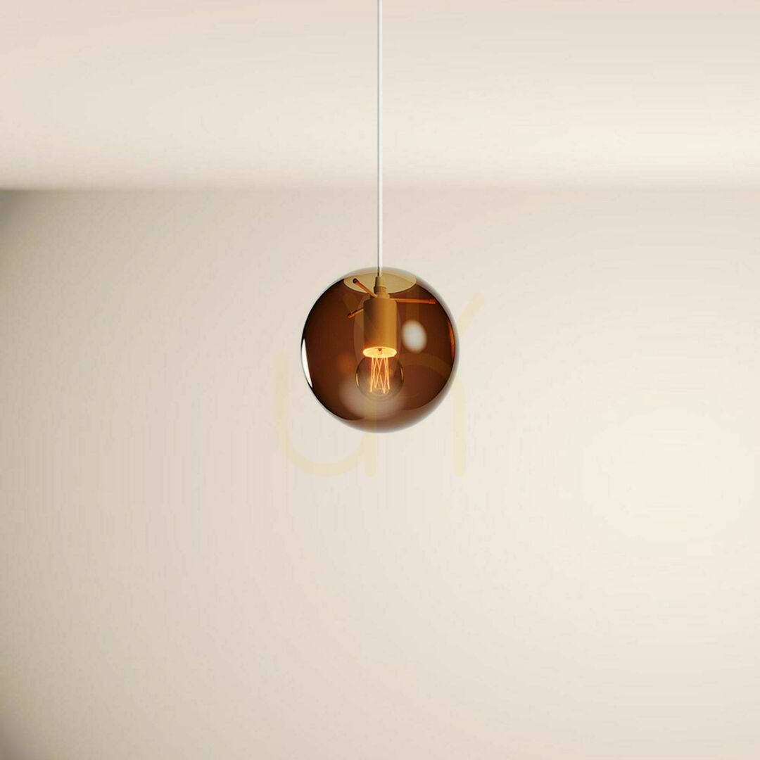 Kijelző s.luce Orb üveg gömb függesztett csillár, átlátszó, 20 cm, E27 s.luce Orb üveg gömb függesztett csillár, átlátszó, 20 cm, E27