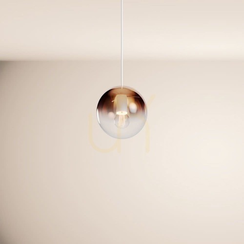 Jelölje be Függőlámpa s.luce Orb üveggömb réz E27 20 cm 150 cm
