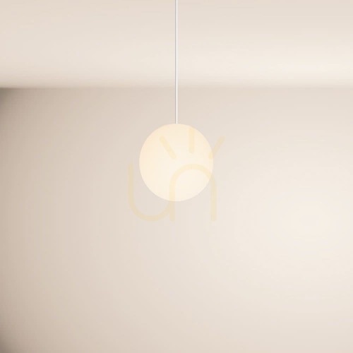 Jelölje be Függőlámpa s.luce Orb üveggömb fehér 20 cm E27 150 cm