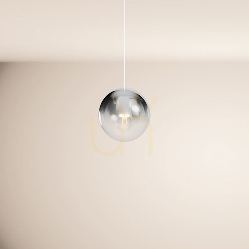 Jelölje be s.luce Orb függeszték füstszínű átmenetes üveggömb 20 cm fehér felfüggesztés E27