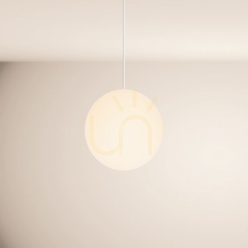 Jelölje be Függőlámpa s.luce Orb üveggömb fehér E27 30 cm 150 cm```