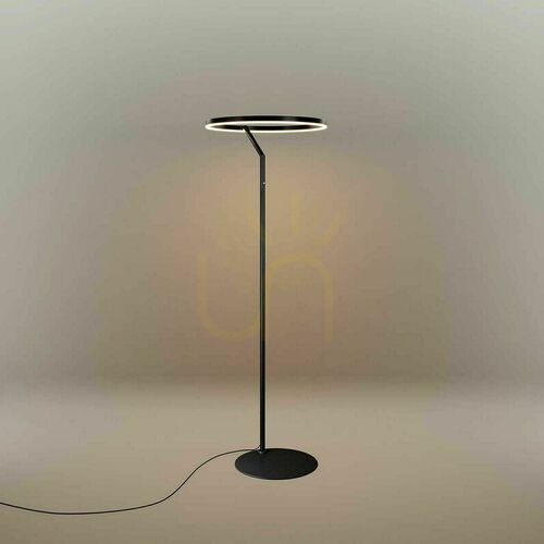Jelölje be s.luce Ring LED állólámpa fekete Ø 60 cm érintéses dimmerrel