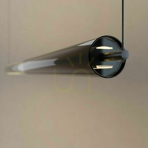 s.luce Ranya 190243 LED függőlámpa, aranyszínű, füstszínű üveg, 160 cm, távirányítóval small 5