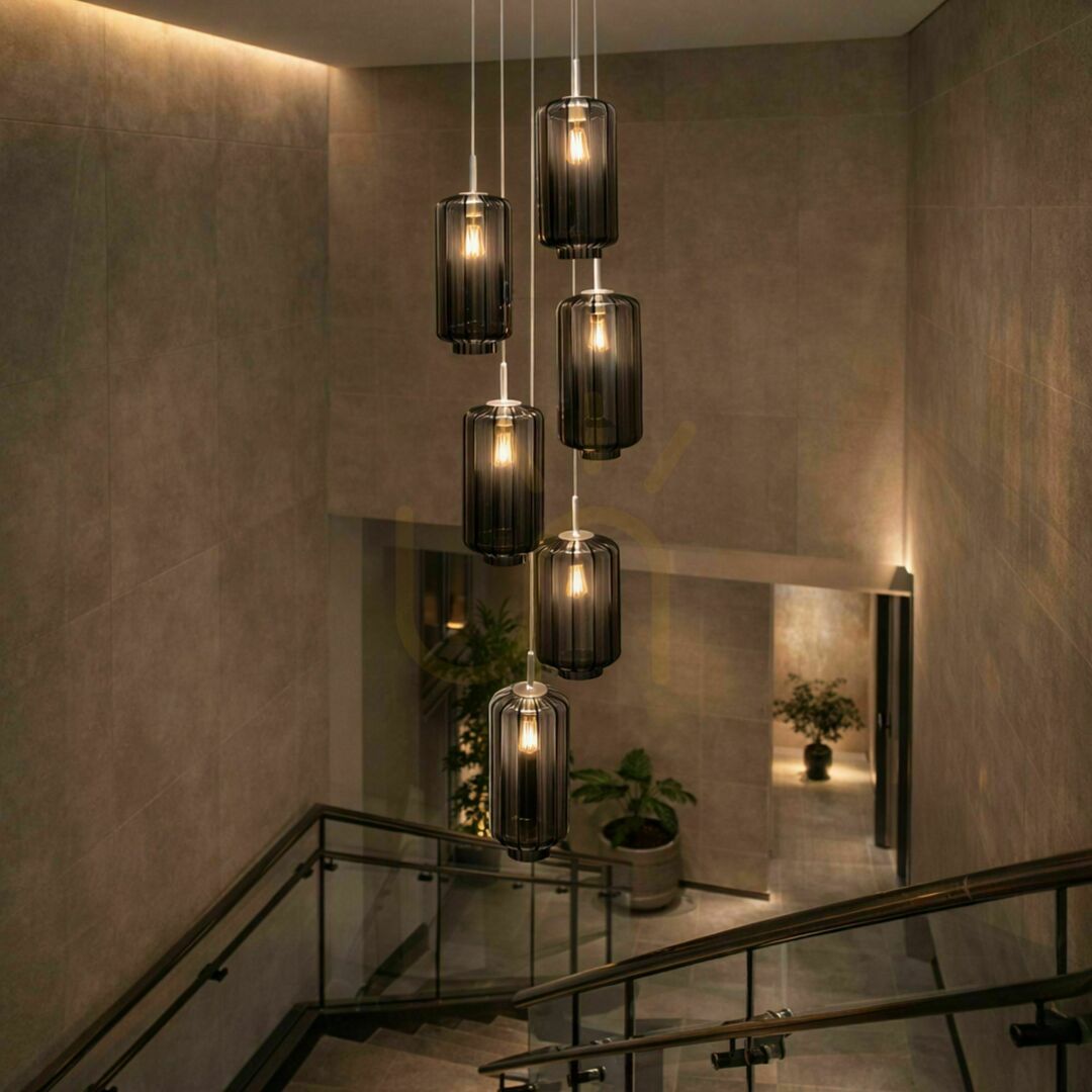 Előadás s.luce Velo füstös üveg függőlámpa E27 25 cm, modern, dimmelhető s.luce Velo füstös üveg függőlámpa E27 25 cm, modern, dimmelhető