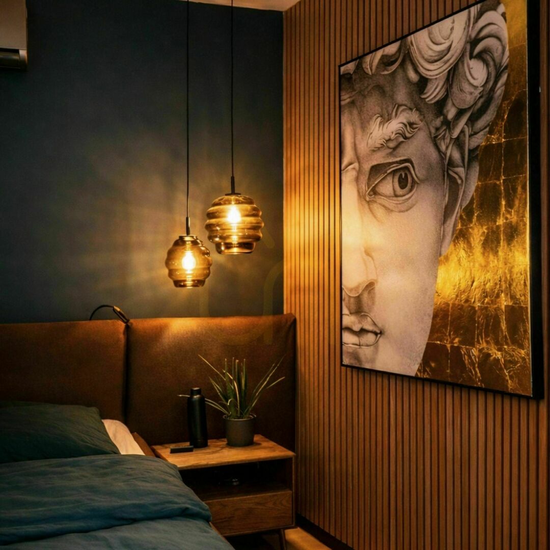 Előnézet Függőlámpa s.luce Echos üveg barna E27 modern 18 cm Függőlámpa s.luce Echos üveg barna E27 modern 18 cm