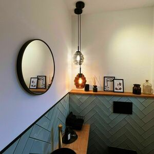 Függőlámpa s.luce Echos üveg barna E27 modern 18 cm 6 Függőlámpa s.luce Echos üveg barna E27 modern 18 cm small 6