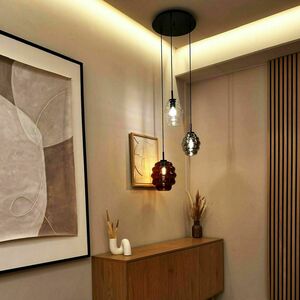 Függőlámpa s.luce Echos üveg barna E27 modern 18 cm 7 Függőlámpa s.luce Echos üveg barna E27 modern 18 cm small 7