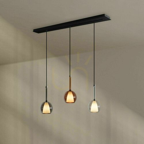 Jelölje be Csillár s.luce Belluna 3-lámpás függőlámpa 120 cm