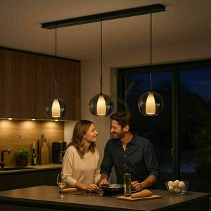 Csillár s.luce Belluna 3-lámpás üvegfüggőlámpa átlátszó, 120 cm 0 Csillár s.luce Belluna 3-lámpás üvegfüggőlámpa átlátszó, 120 cm small 0