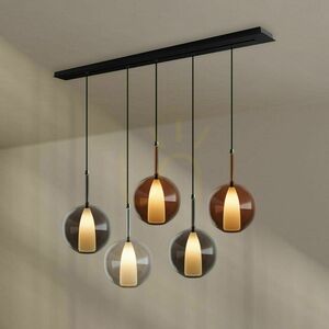 Csillár s.luce Belluna 5 lámpás füstös üveg függőlámpa E14 8 Csillár s.luce Belluna 5 lámpás füstös üveg függőlámpa E14 small 8