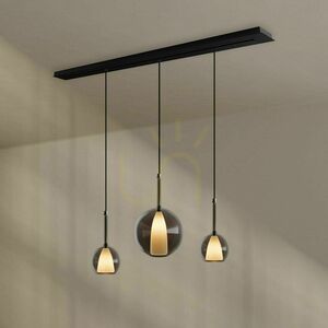 Csillár s.luce Belluna 3-lámpás füstös üveg-fém 160 cm 2 Csillár s.luce Belluna 3-lámpás füstös üveg-fém 160 cm small 2