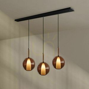 Csillár s.luce Belluna 3-lámpás füstös üveg-fém 160 cm 5 Csillár s.luce Belluna 3-lámpás füstös üveg-fém 160 cm small 5