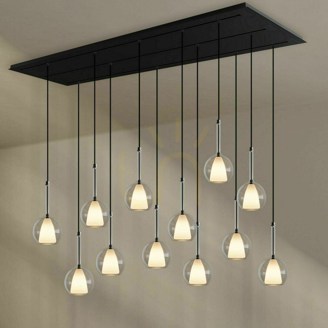 Előnézet Csillár s.luce Belluna 12 ágú üveg átlátszó E14 14 cm matt fekete Csillár s.luce Belluna 12 ágú üveg átlátszó E14 14 cm matt fekete
