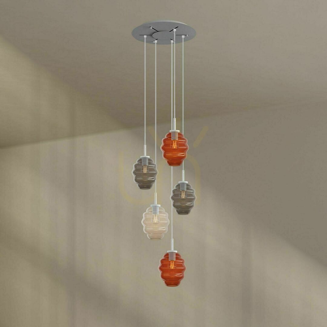 Előadás Csillár s.luce Echos 5 karos galériavilágító üveg átlátszó Ø 60 cm Csillár s.luce Echos 5 karos galériavilágító üveg átlátszó Ø 60 cm