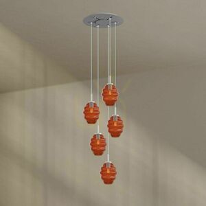 Csillár s.luce Echos 5 karos átlátszó üveg, E27, Ø 60 cm, modern mennyezeti lámpa 5 Csillár s.luce Echos 5 karos átlátszó üveg, E27, Ø 60 cm, modern mennyezeti lámpa small 5