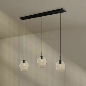 Csillár s.luce Echos 3 karos fehér üveg függőlámpa 18 cm small 3