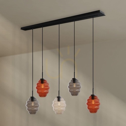 Jelölje be Csillár s.luce Echos 5 karos étkezői lámpa 18 cm, sokszínű, E27
