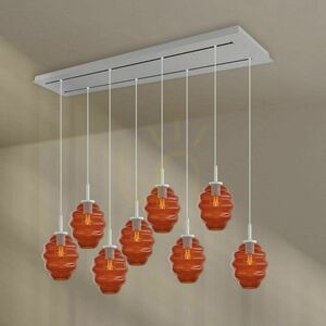Csillár s.luce Echos 8 lámpás barna üveg-fém ovális 18 cm 10 Csillár s.luce Echos 8 lámpás barna üveg-fém ovális 18 cm small 10