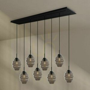 Csillár s.luce Echos 8 lámpás barna üveg-fém ovális 18 cm 6 Csillár s.luce Echos 8 lámpás barna üveg-fém ovális 18 cm small 6