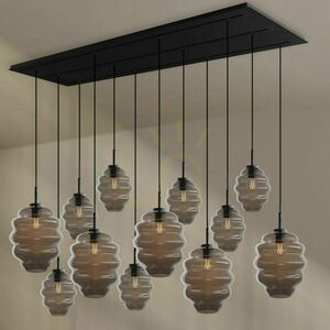 Csillár s.luce Echos 12 karos üveg étkezőcsillár 18/25 cm, átlátszó, modern 4 Csillár s.luce Echos 12 karos üveg étkezőcsillár 18/25 cm, átlátszó, modern small 4