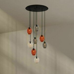 Csillár s.luce Echos 8 karos galériavilágító, üveg, átlátszó, Ø 80 cm 4 Csillár s.luce Echos 8 karos galériavilágító, üveg, átlátszó, Ø 80 cm small 4