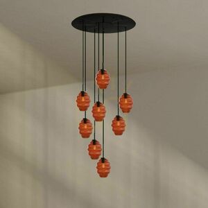 Csillár s.luce Echos 8 karos galériavilágító fekete üveg-fém, Ø80 cm 1 Csillár s.luce Echos 8 karos galériavilágító fekete üveg-fém, Ø80 cm small 1