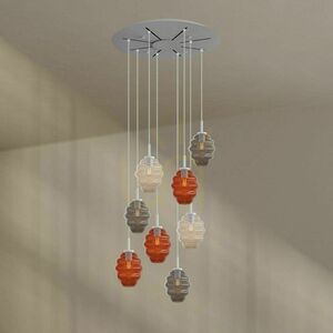 Csillár s.luce Echos 8 karos galériavilágító fekete üveg-fém, Ø80 cm 9 Csillár s.luce Echos 8 karos galériavilágító fekete üveg-fém, Ø80 cm small 9