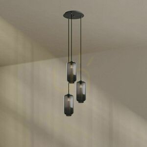 Csillár s.luce Velo 3 lámpás barna üveg-fém, E27, 18 cm 2 Csillár s.luce Velo 3 lámpás barna üveg-fém, E27, 18 cm small 2