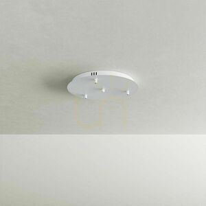 Csillár s.luce Velo 3-lámpás fehér üveg-fém E27 18 cm modern small 13