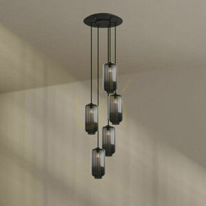 Csillár s.luce Velo 5-lámpás üveg-fém galériavilágító, átlátszó, 60 cm 3 Csillár s.luce Velo 5-lámpás üveg-fém galériavilágító, átlátszó, 60 cm small 3