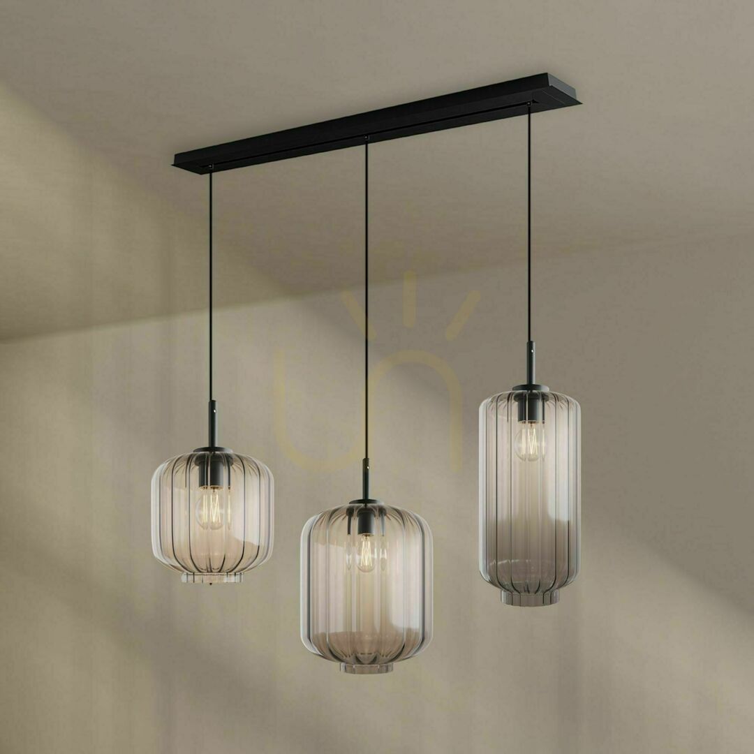 Kijelző Csillár s.luce Velo 3-lámpás függőlámpa étkezőasztalhoz Ø 18/20/25 cm Csillár s.luce Velo 3-lámpás függőlámpa étkezőasztalhoz Ø 18/20/25 cm