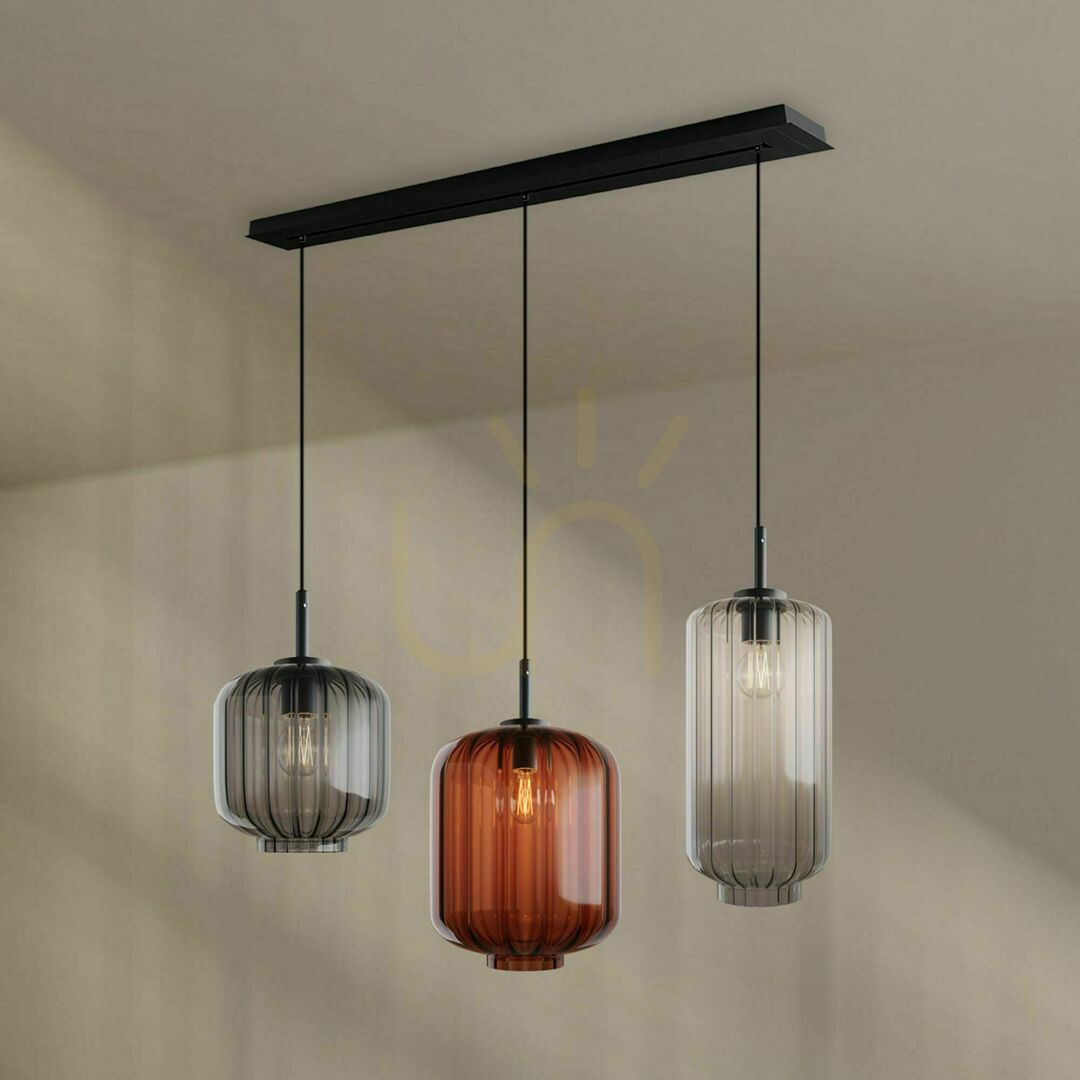 Előadás Csillár s.luce Velo 3-lámpás függőlámpa étkezőasztalhoz Ø 18/20/25 cm Csillár s.luce Velo 3-lámpás függőlámpa étkezőasztalhoz Ø 18/20/25 cm