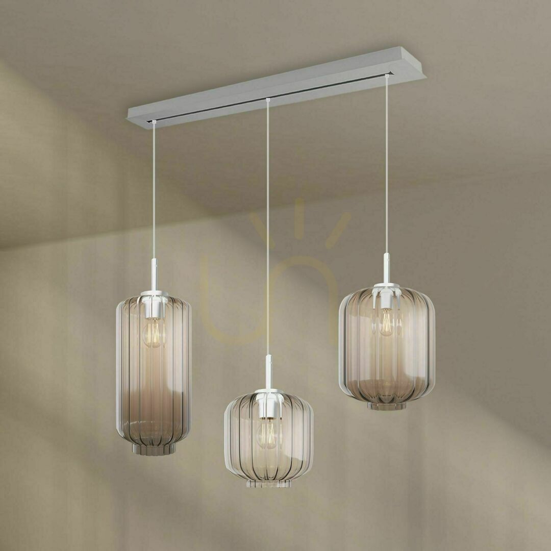 Kijelző Csillár s.luce Velo 3-lámpás függőlámpa étkezőasztalhoz Ø 18/20/25 cm Csillár s.luce Velo 3-lámpás függőlámpa étkezőasztalhoz Ø 18/20/25 cm