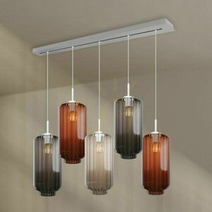 Csillár s.luce Velo 5 égős étkezőasztali függeszték barna üveg-fém 18 cm 10 Csillár s.luce Velo 5 égős étkezőasztali függeszték barna üveg-fém 18 cm small 10