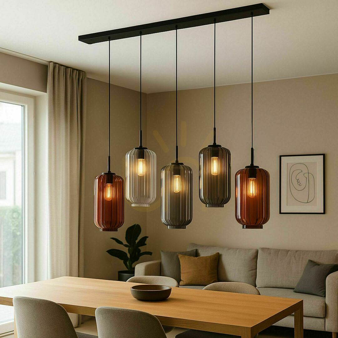 Jelölje be Csillár s.luce Velo 5 égős étkezőasztali függeszték barna üveg-fém 18 cm Csillár s.luce Velo 5 égős étkezőasztali függeszték barna üveg-fém 18 cm
