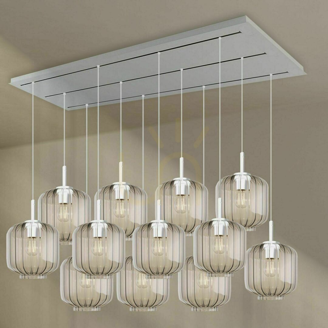 Kijelző Csillár s.luce Velo 12 karos barna üveg-fém Ø20 cm, modern, dimmelhető Csillár s.luce Velo 12 karos barna üveg-fém Ø20 cm, modern, dimmelhető