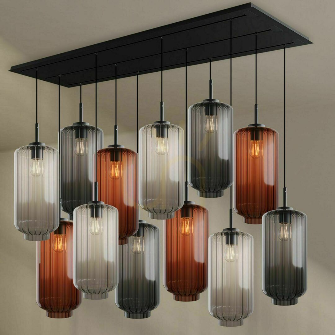 Előadás Csillár s.luce Velo 12 karos üveg étkezőcsillár Ø 18 cm Csillár s.luce Velo 12 karos üveg étkezőcsillár Ø 18 cm