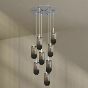 s.luce Velo csillár 8 karos, átlátszó üveg-fém, Ø 80 cm, E27, dimmelhető 8 s.luce Velo csillár 8 karos, átlátszó üveg-fém, Ø 80 cm, E27, dimmelhető small 8