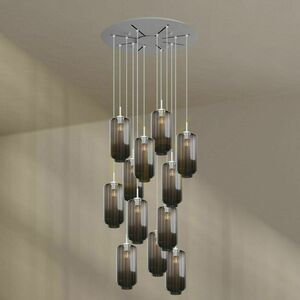 Csillár s.luce Velo 12 izzós barna üveg-fém Ø80 cm 8 Csillár s.luce Velo 12 izzós barna üveg-fém Ø80 cm small 8