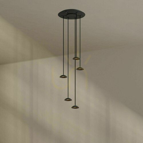 Jelölje be Csillár s.luce Santa Air LED 5-izzós függőlámpa fehér Ø 60 cm