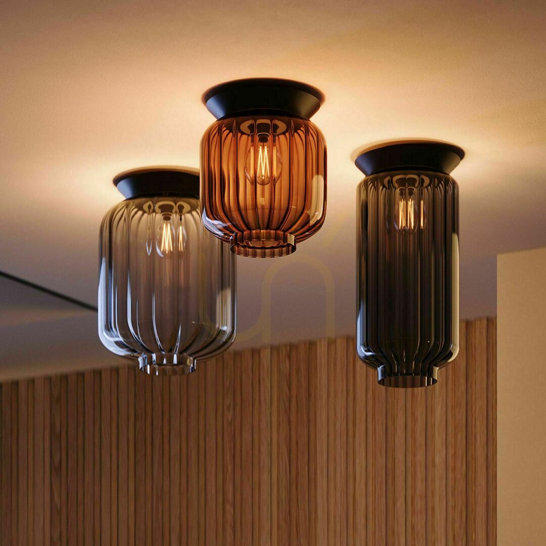 Jelölje be Plafon lámpa s.luce Velo üveg barna E27 25 cm modern Plafon lámpa s.luce Velo üveg barna E27 25 cm modern