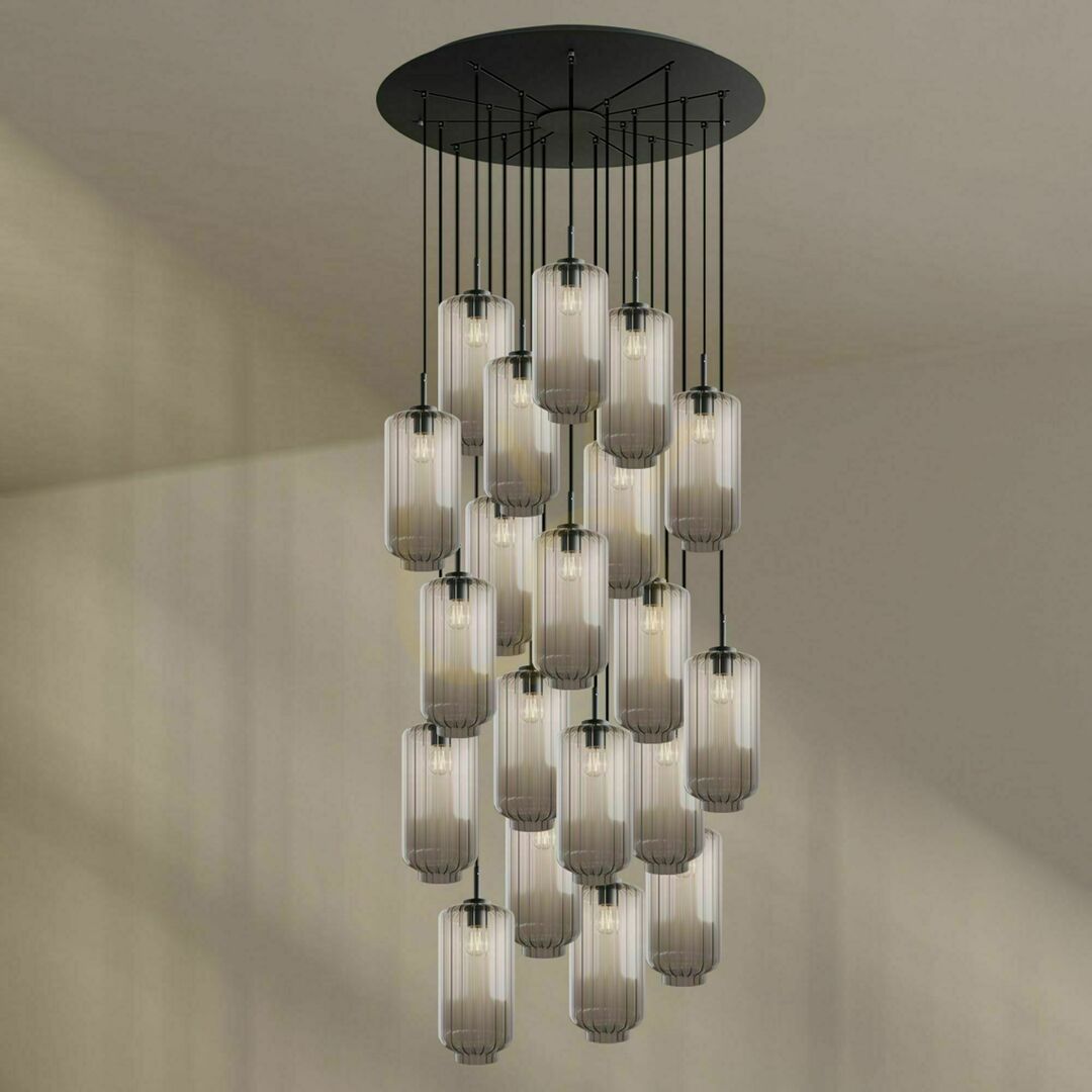 Előadás Csillár s.luce Velo 20 izzós üveg függőlámpa Ø 120 cm, Ø 18 cm Csillár s.luce Velo 20 izzós üveg függőlámpa Ø 120 cm, Ø 18 cm