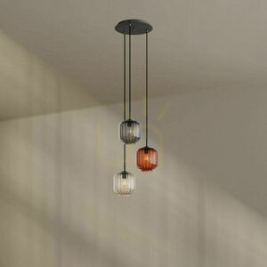 Csillár s.luce Velo 3-ágú fehér üveg-fém 20 cm minimalista E27 4 Csillár s.luce Velo 3-ágú fehér üveg-fém 20 cm minimalista E27 small 4