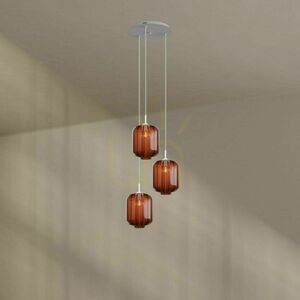 Csillár s.luce Velo háromkaros galéria lámpa üveg 25 cm átlátszó, E27, modern small 6