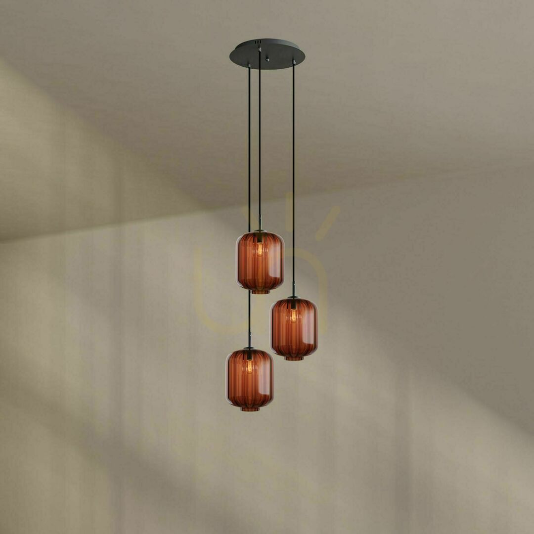 Kilátás Csillár s.luce Velo 3 karos galériás lámpa fehér üveg, Ø40 cm, Ø25 cm árnyékoló Csillár s.luce Velo 3 karos galériás lámpa fehér üveg, Ø40 cm, Ø25 cm árnyékoló