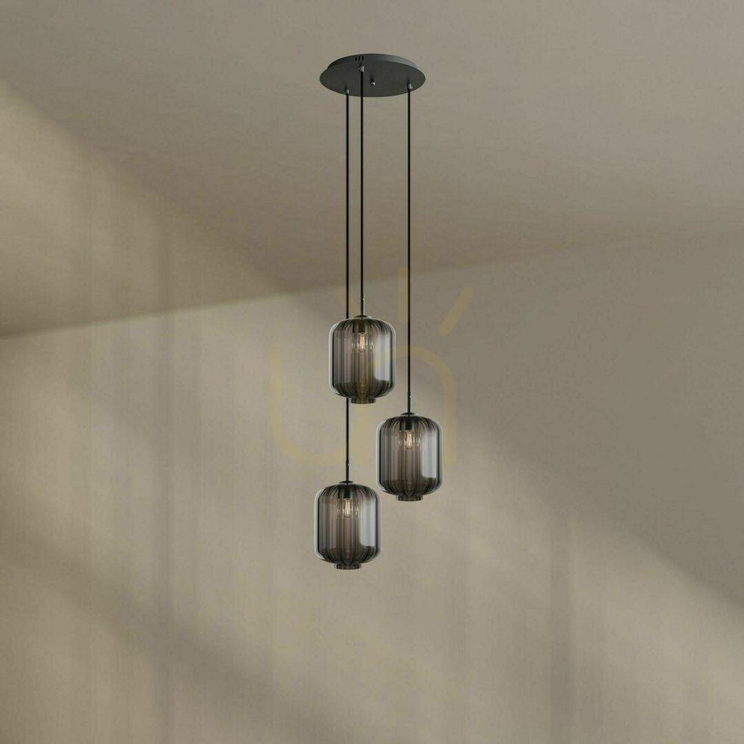 Kijelző Csillár s.luce Velo 3 karos galériás lámpa fehér üveg, Ø40 cm, Ø25 cm árnyékoló Csillár s.luce Velo 3 karos galériás lámpa fehér üveg, Ø40 cm, Ø25 cm árnyékoló