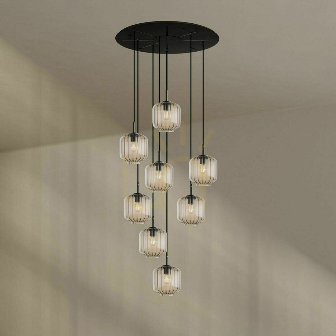 Előadás Csillár s.luce Velo 8 karos barna üveg-fém 80 cm כול Csillár s.luce Velo 8 karos barna üveg-fém 80 cm כול