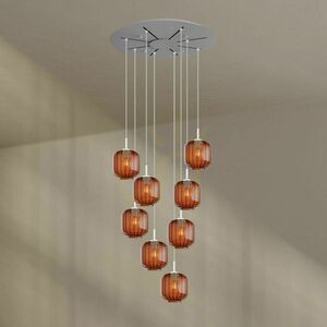 Csillár s.luce Velo 8 karos barna üveg-fém 80 cm כול 7 Csillár s.luce Velo 8 karos barna üveg-fém 80 cm כול small 7