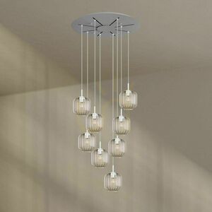 Csillár s.luce Velo 8 karos barna üveg-fém 80 cm כול 9 Csillár s.luce Velo 8 karos barna üveg-fém 80 cm כול small 9